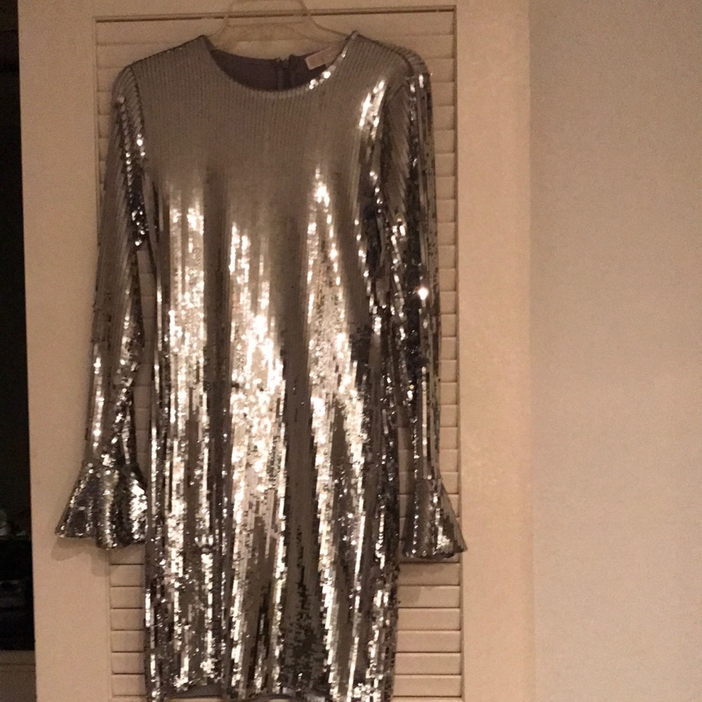 Michael Michael Kors silver sequin dress